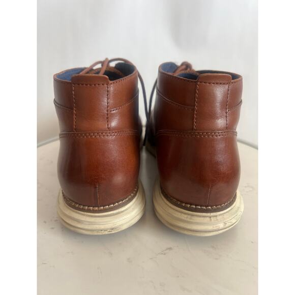 COLE HAAN ORIGNAL GRAND CHUKKA ANKLE BOOTS WOODBURY IVORY LACE UP SIZE 11M - Picture 6 of 11